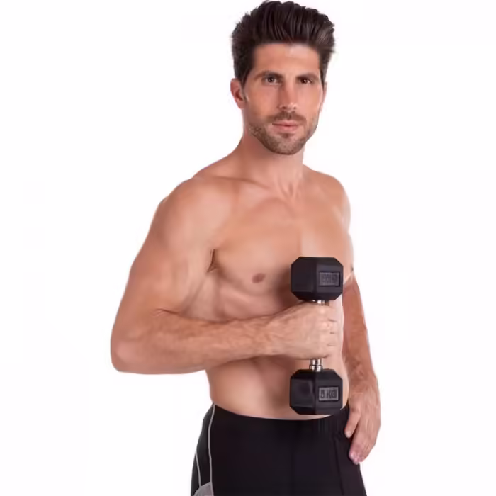 Гантель 5 кг SILAPRO Hexagonal ganter - 2