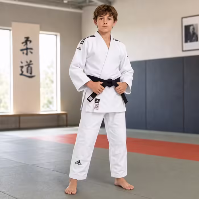 Kimono p/judo 730g/m2 Adidas Judo Kimono Alb 175cm - 2