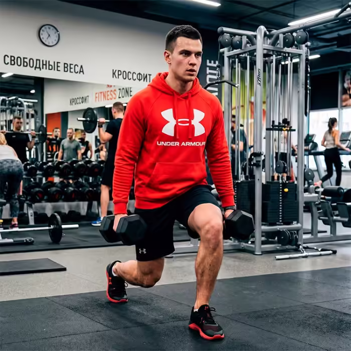 Толстовка Under Armour UA Rival Fleece Big Logo HD Красный M - 7