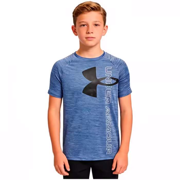 Tricou Under Armour UA Tech Split Logo Hybrid SS