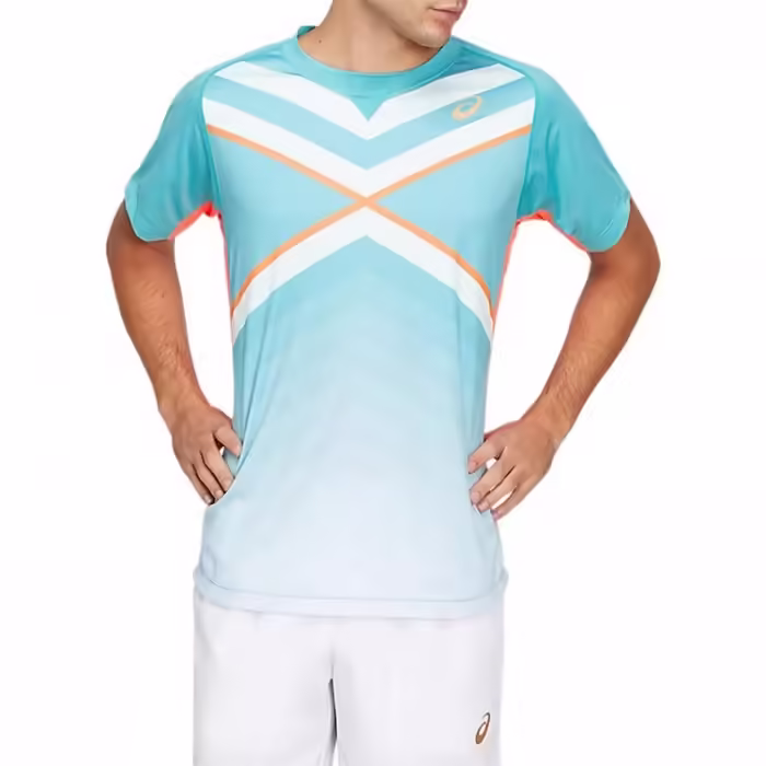 Tricou Asics TENNIS M GPX TEE TECHNO CYAN - 2