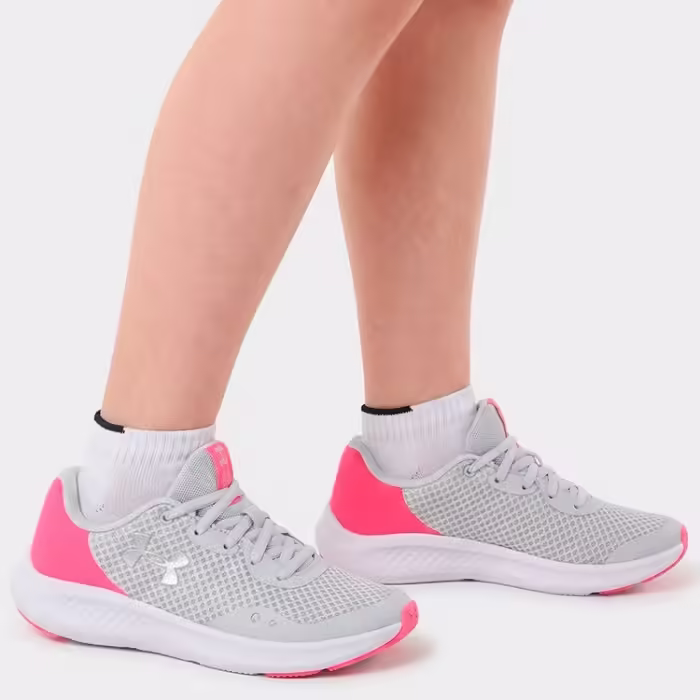 Incaltaminte Sport Under Armour UA GGS Charged Pursuit 3 Alb-roz 38 - 7