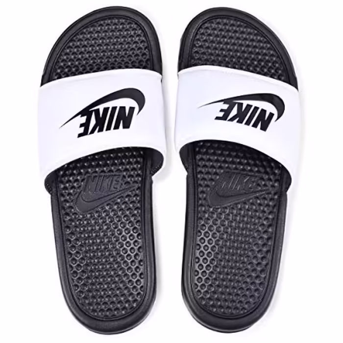 Slapi Nike BENASSI JDI Alb-negru 44