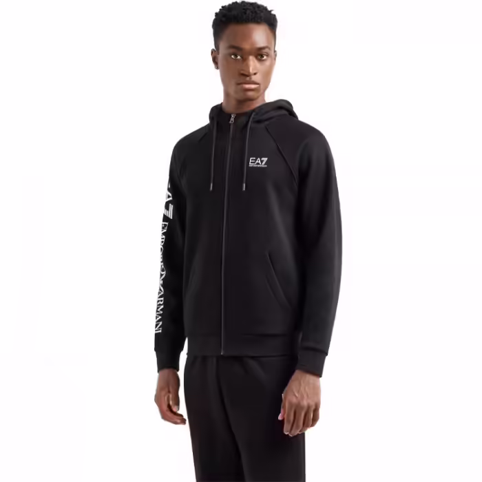 Hanorac EA7 EMPORIO ARMANI COTTON-BLEND HOODED LOGO
