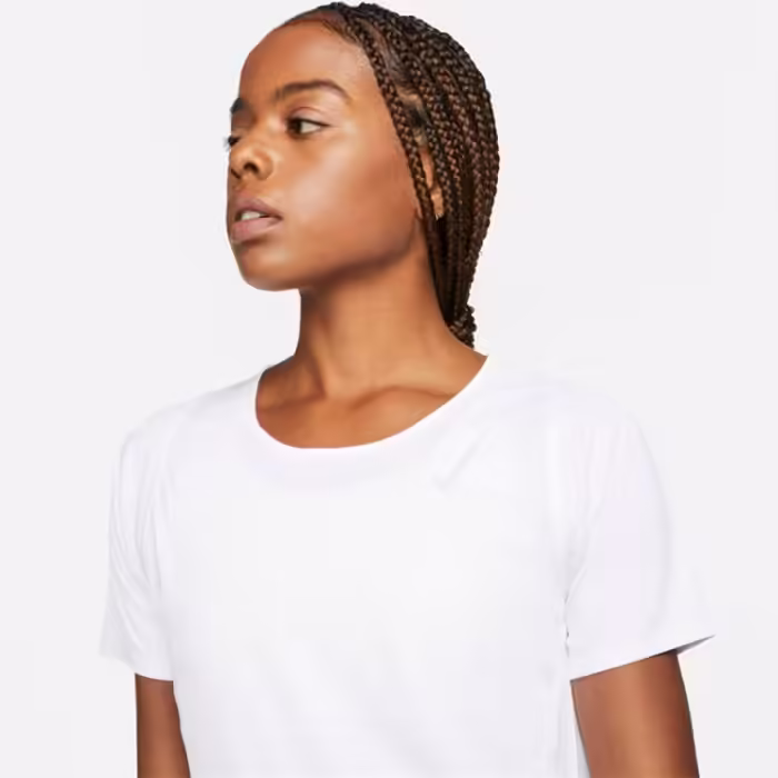 Tricou Nike W NK DF RACE TOP SS Alb L - 4