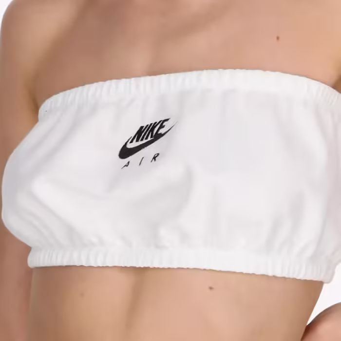 Bra sportive Nike W NSW AIR PIQUE TOP BANDEAU Alb XS - 3