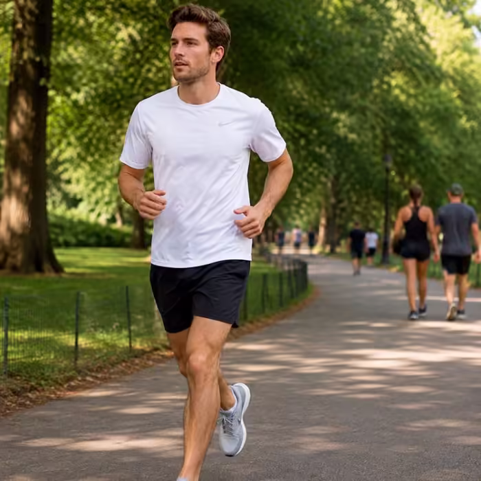 Tricou Nike M NK DF UV MILER SS Alb L - 9