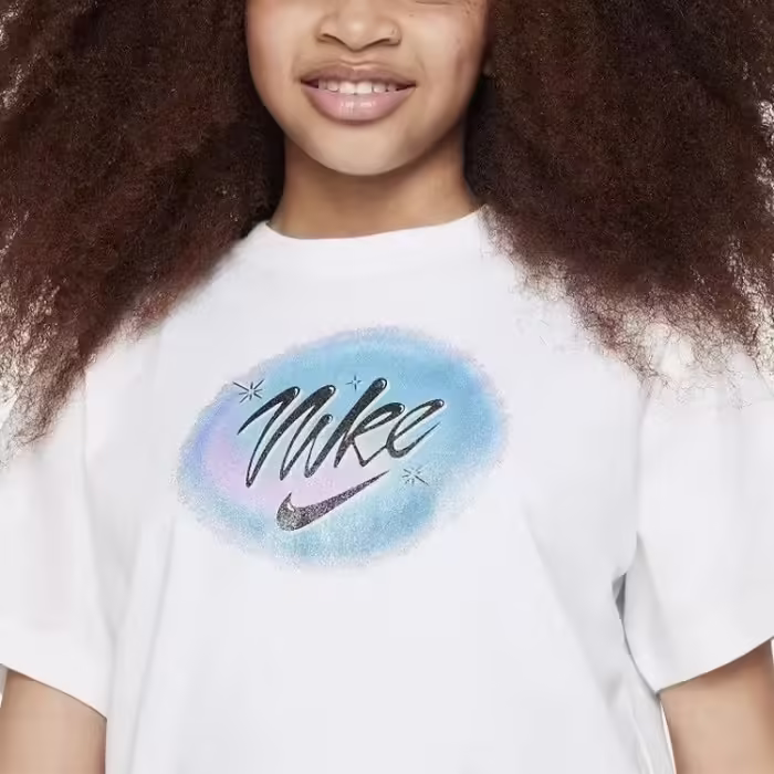 Футболка Nike G NSW TEE BOXY CARNIVAL Белый L - 5
