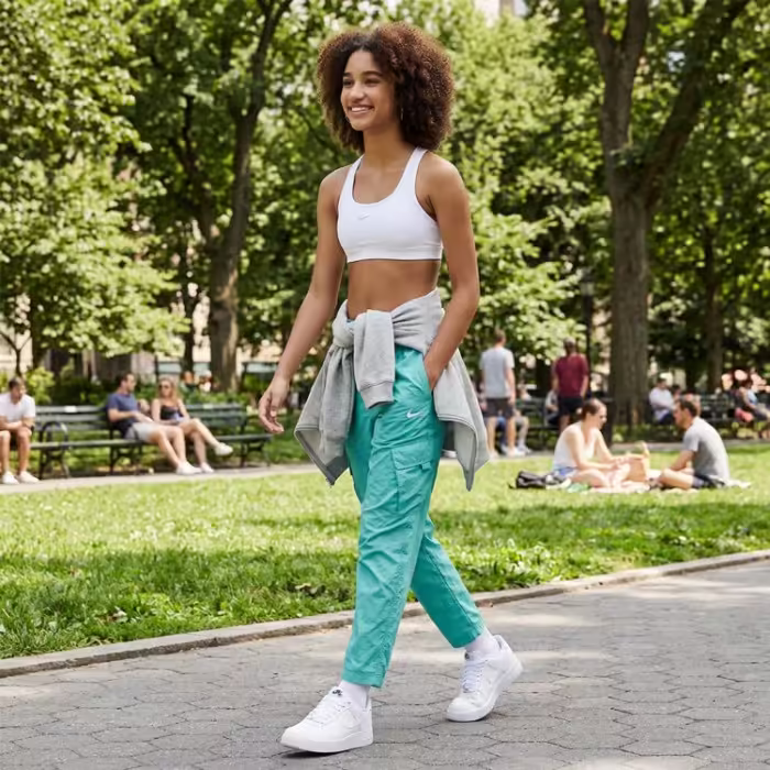 Спортивное бра Nike Swoosh Белый S - 6