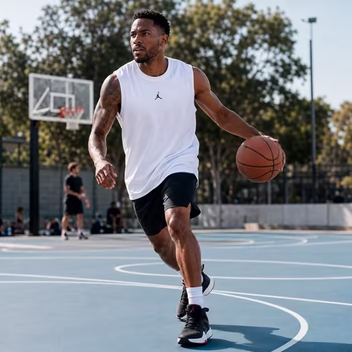 Майка Nike M J DF SPRT SLVLS TOP Белый S - 7
