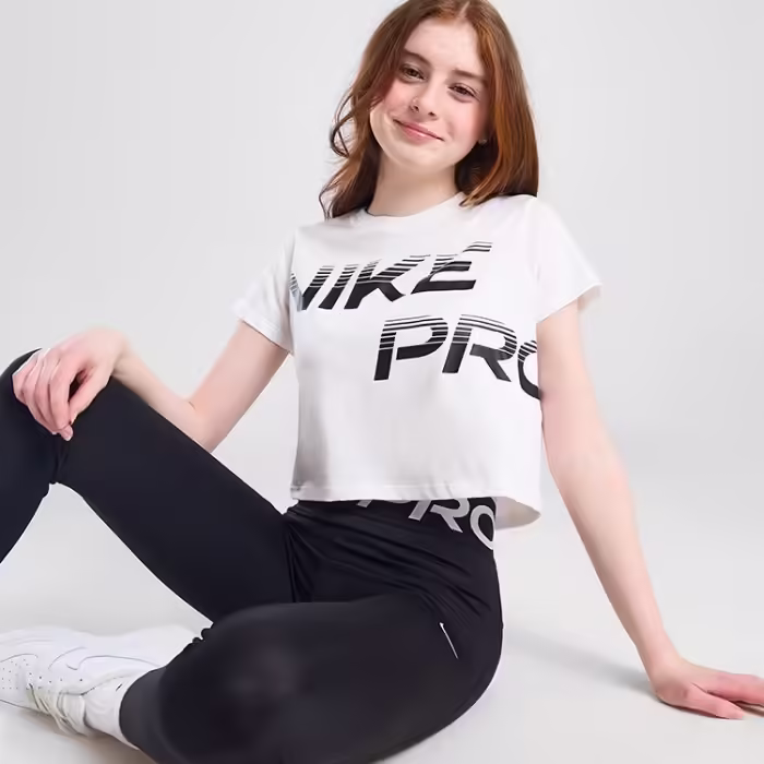 Tricou Nike G NK DFCT CROP SE+ Alb L - 6