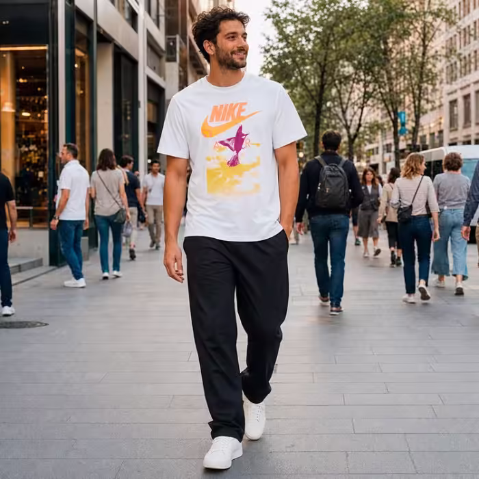 Футболка Nike U NSW TEE BRANDRIFF IN AIR Белый XS - 7