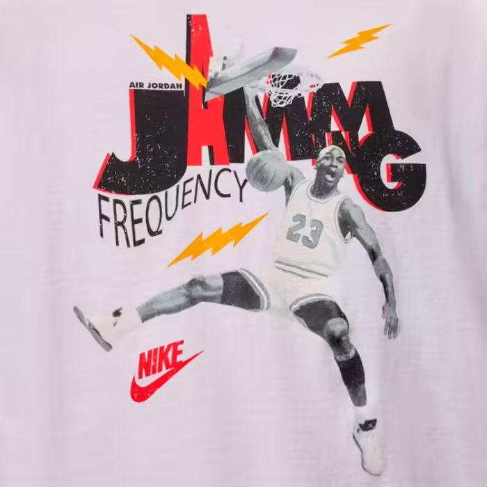 Tricou Nike M J BRAND JAM 85 SS CREW Alb S - 6