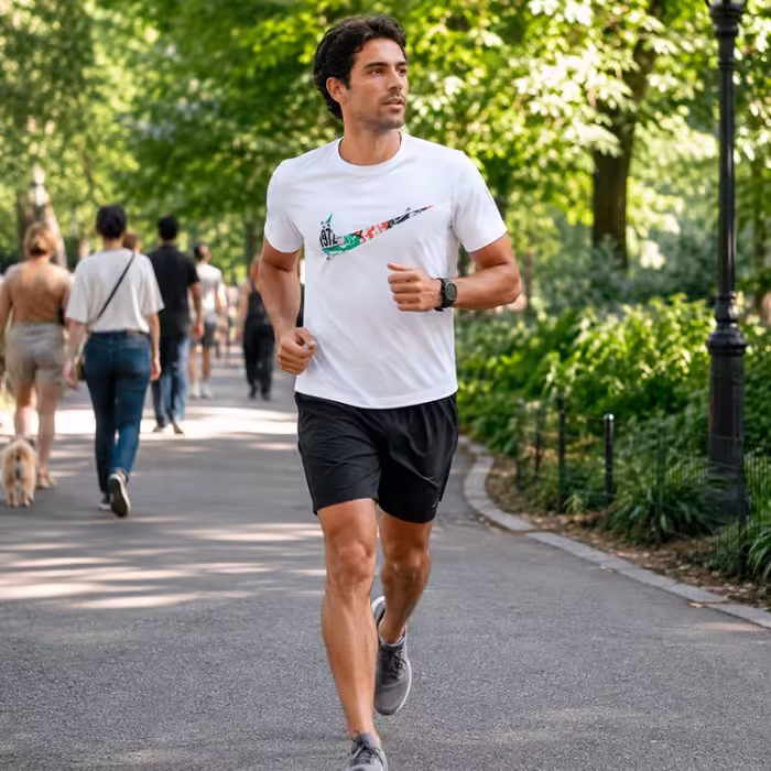 Tricou Nike M NK DF TEE RUN ENERGY SP25 Alb XXL - 7