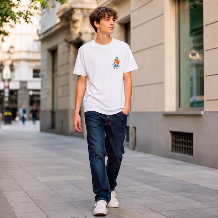 Футболка Nike K NSW TEE BOXY 1 JDI MUSIC Белый S - 8