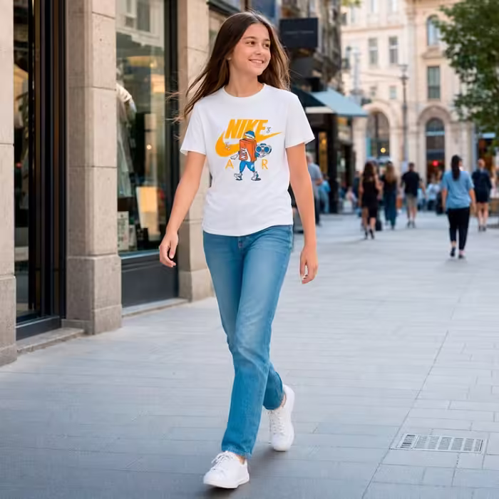 Футболка Nike K NSW TEE BOXY 2 Белый L - 7