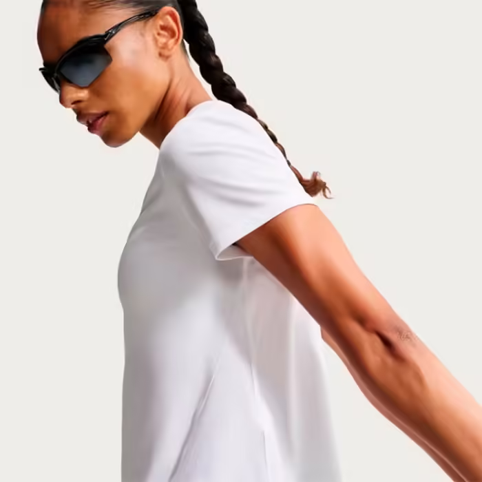 Футболка Nike W NK TEMPO DF SS TOP Белый XS - 6