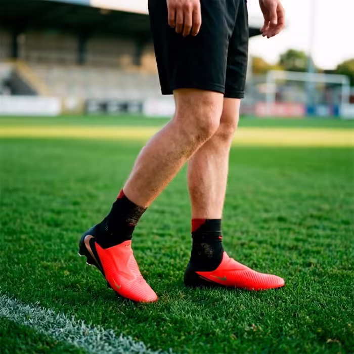 Ghete pentru fotbal Nike PHANTOM 6 HIGH PRO FG Rosu 45.5 - 2