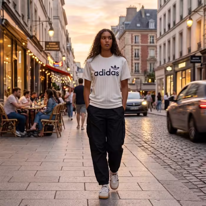 Футболка Adidas GRAPHIC BF TEE Белый XS - 7