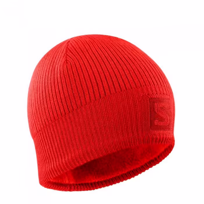Шапка Salomon LOGO BEANIE Красный OSFA