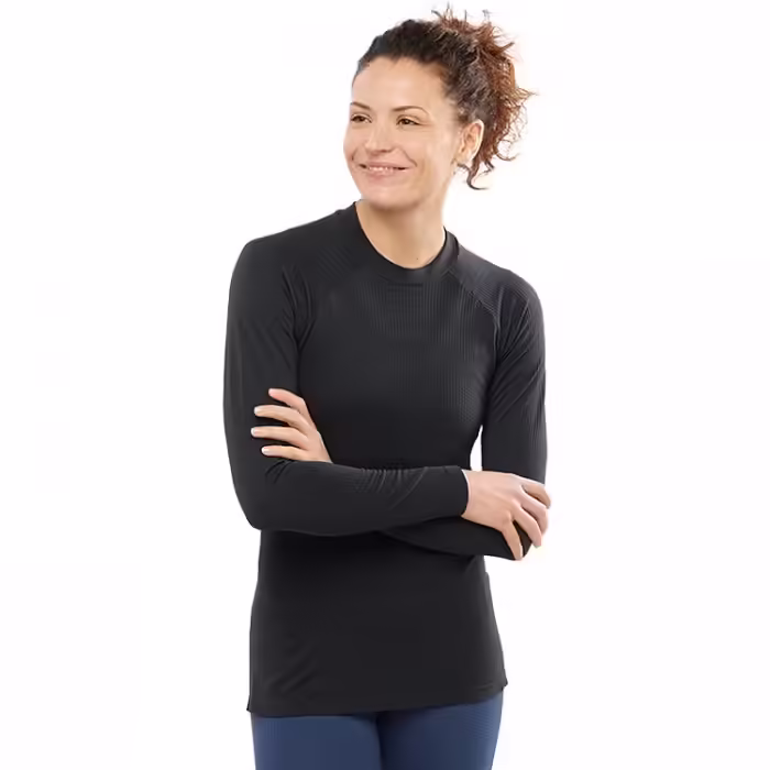Футболка с длинным рукавом термобелье Salomon SNTIAL WARM LS TOP W - 2
