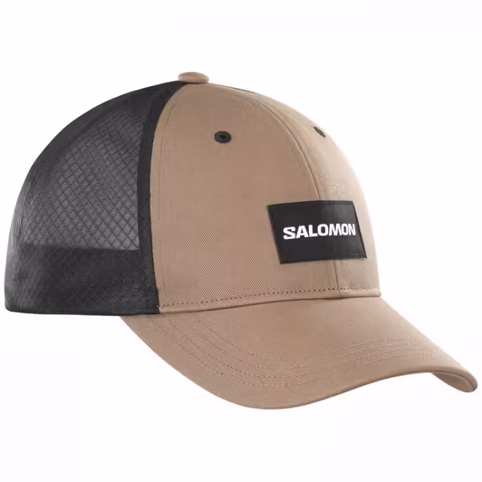 Кепка Salomon CAP TRUCKER CURVED CAP Коричневый/Черный S/M