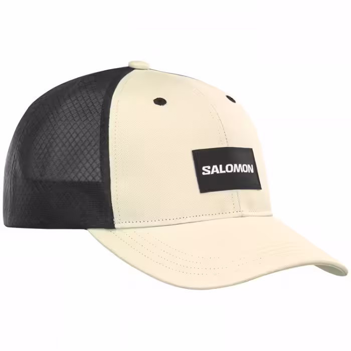 Кепка Salomon CAP TRUCKER CURVED CAP Бежевый/Черный S/M