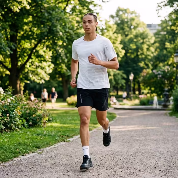 Tricou Salomon SENSE AERO SS TEE GFX M Alb S - 7