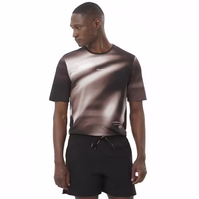 Tricou Salomon SHKout CORE SS TEE GFX M Maro L