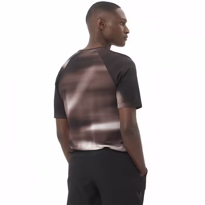 Tricou Salomon SHKout CORE SS TEE GFX M Maro L - 2