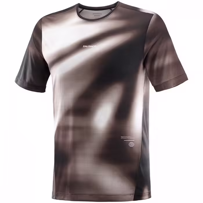 Tricou Salomon SHKout CORE SS TEE GFX M Maro L - 5