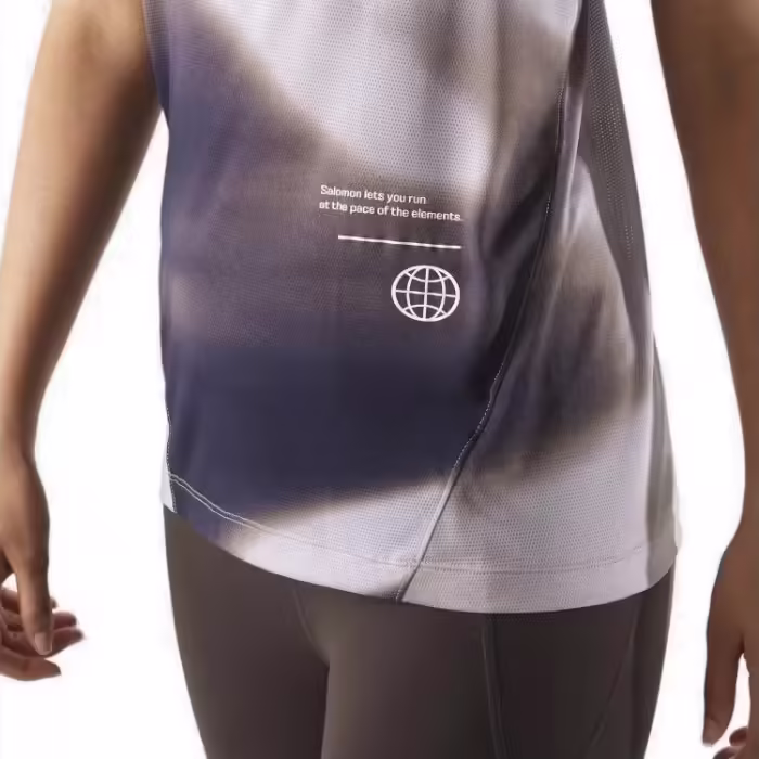 Майка Salomon SHAKE CORE TANK GFX W Коричневый XS - 4