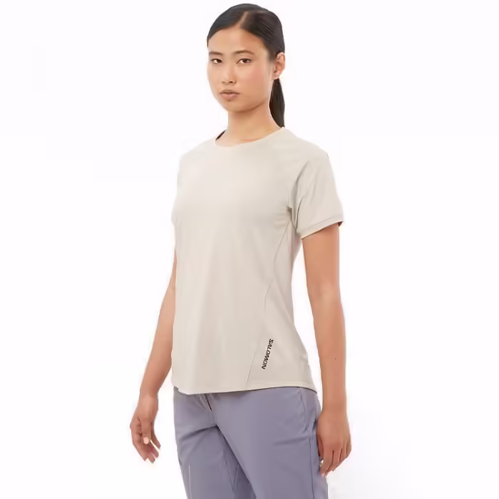 Tricou Salomon OUTLINE SS TEE W Bej XS