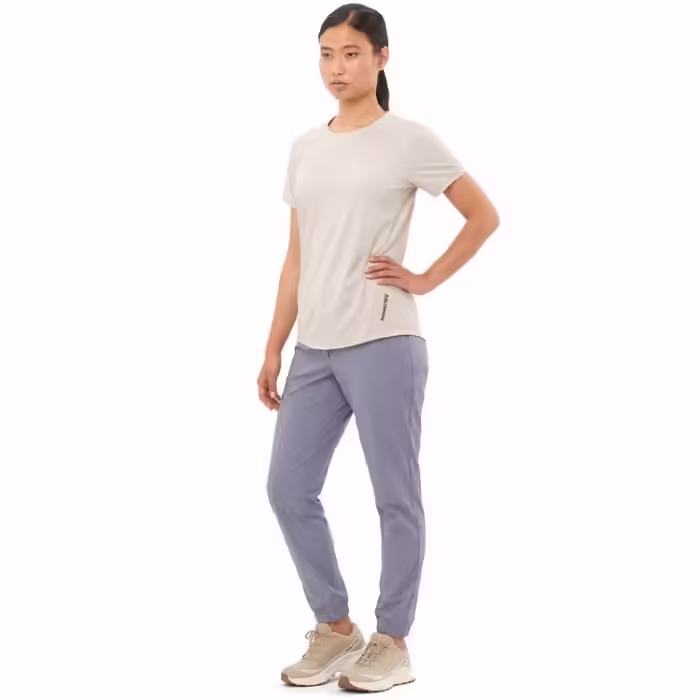 Tricou Salomon OUTLINE SS TEE W Bej XS - 3
