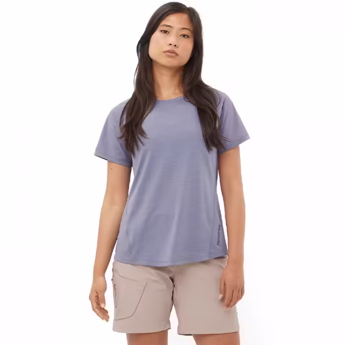 Футболка Salomon OUTLINE SS TEE W Голубой XS