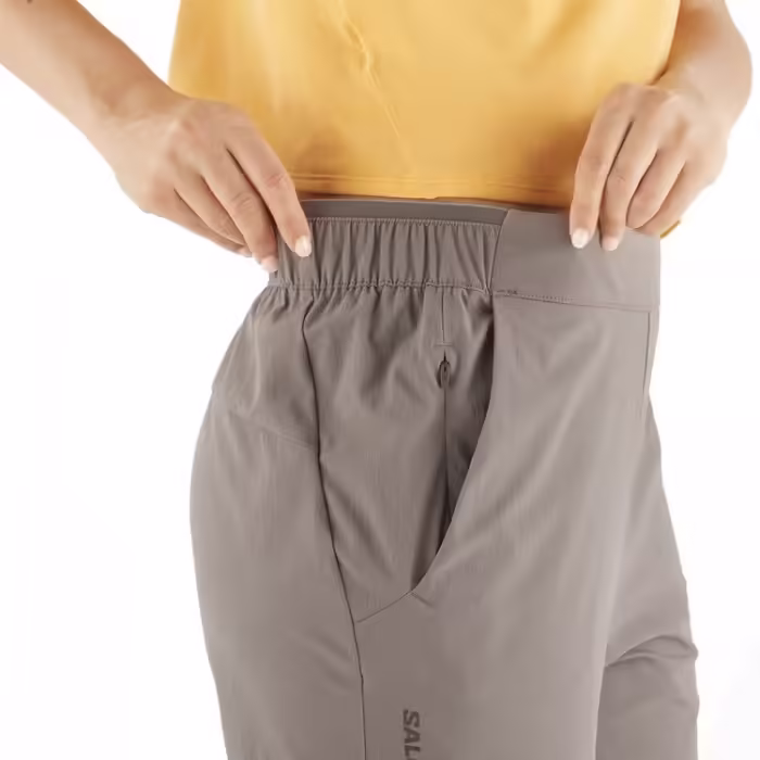 Pantaloni Salomon WAYFARER EASE PANTS W Negru S - 3