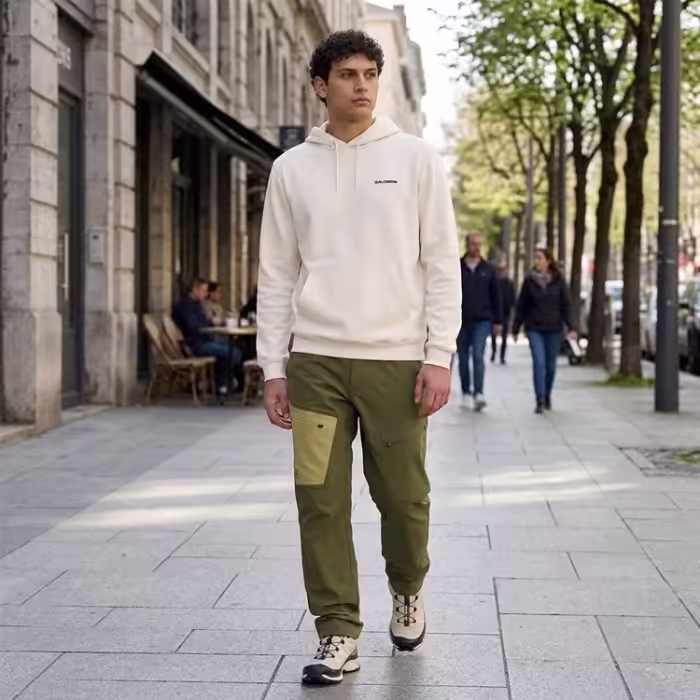 Толстовка Salomon LOGO HOODIE Бежевый L - 7