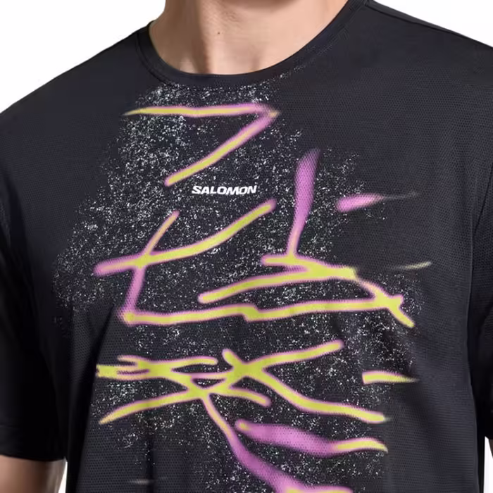 Tricou Salomon SHAKEOUT CORE GFX Negru XXL - 4