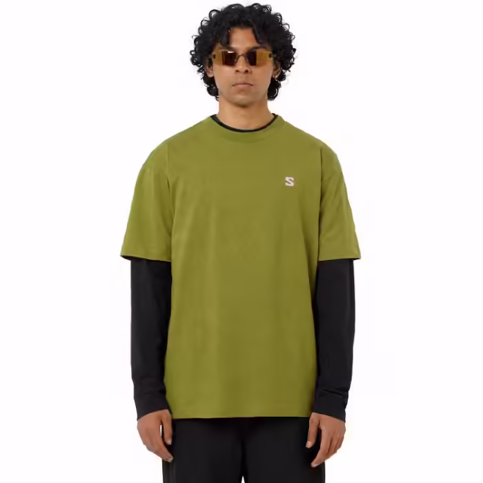 Tricou Salomon LOGO GRAPHIC Verde XXL