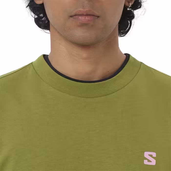 Tricou Salomon LOGO GRAPHIC Verde XXL - 3