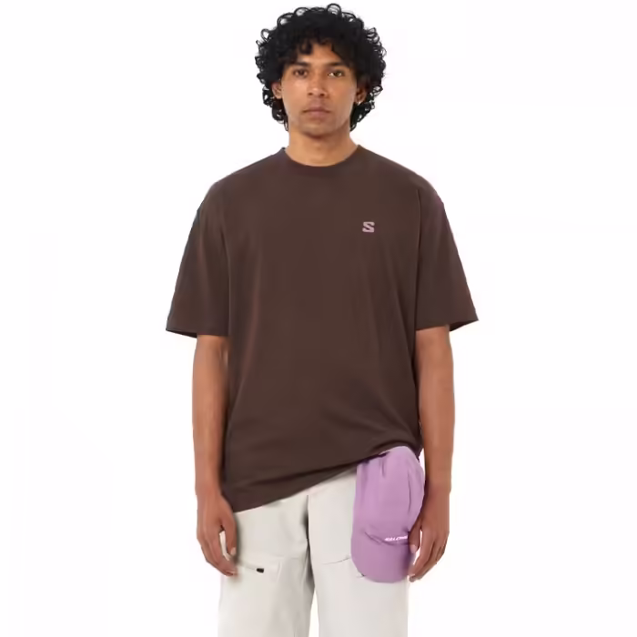 Tricou Salomon LOGO GRAPHIC Maro XXL