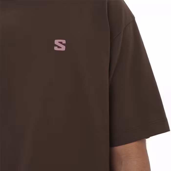 Tricou Salomon LOGO GRAPHIC Maro XXL - 4