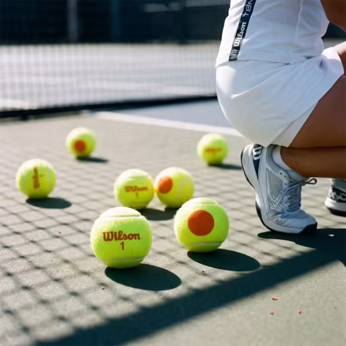 Набор мячей для тенниса 12 шт Wilson STARTER ORANGE TBALL 12 PACK - 7