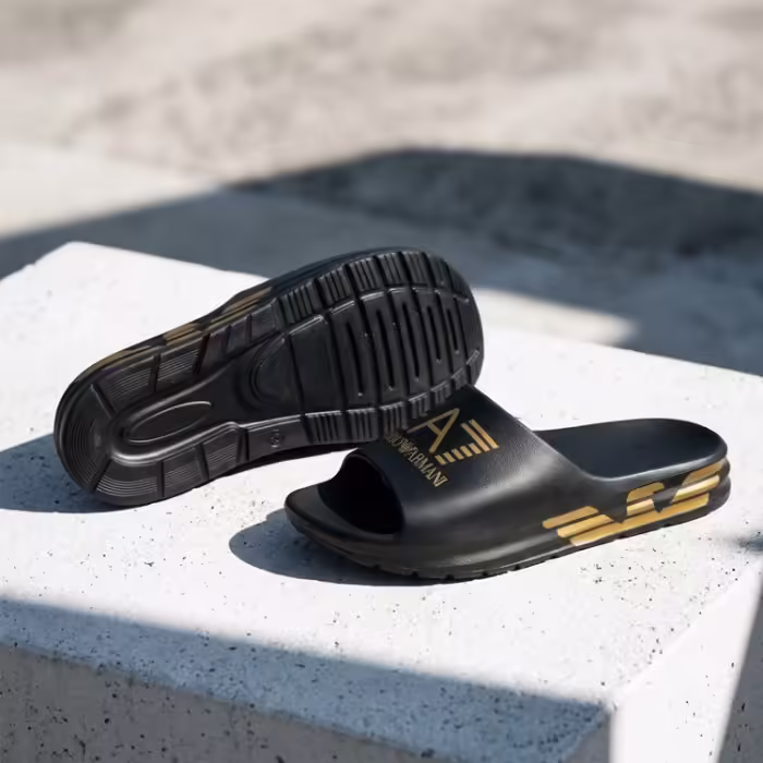 Slapi EA7 EMPORIO ARMANI WATER SPORTS CRUSHER Negru 46 - 6