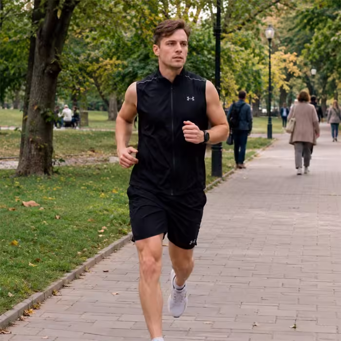 Жилет Under Armour UA OutRun the STORM Vest Черный MD - 9