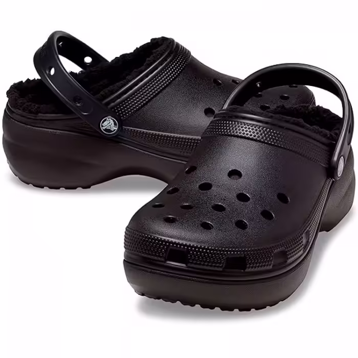 Slapi Crocs Classic Platform Lined Clog W - 5