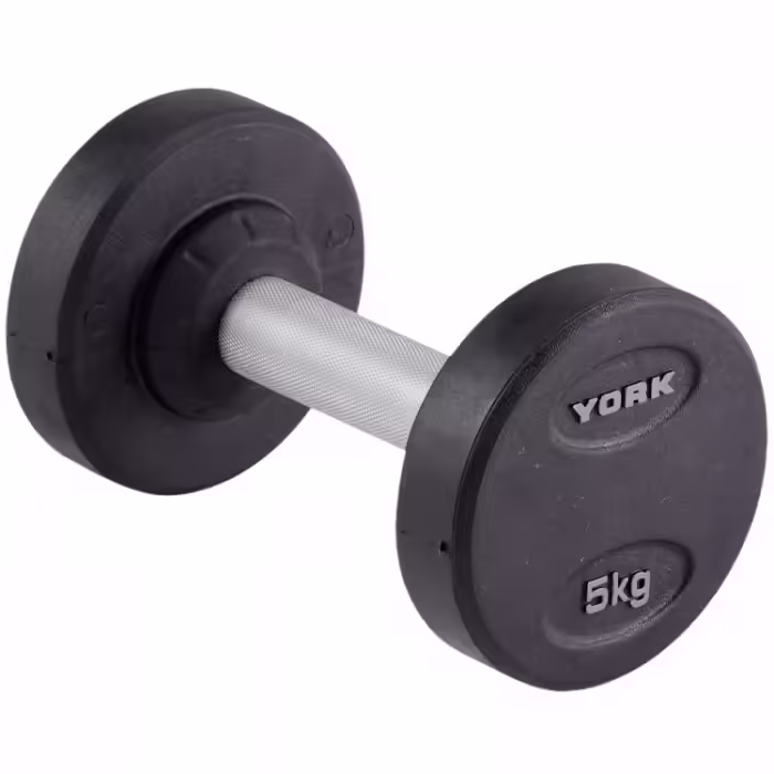 Гантель 5 кг YORK Pro-Style Rubber Dumbbell
