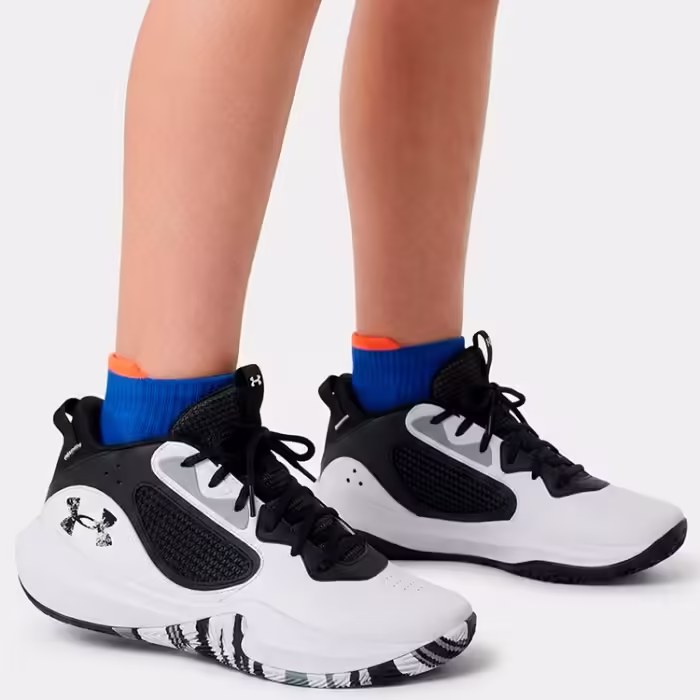 Кроссовки Under Armour UA GS Lockdown 6 Черный/Белый 35.5 - 7