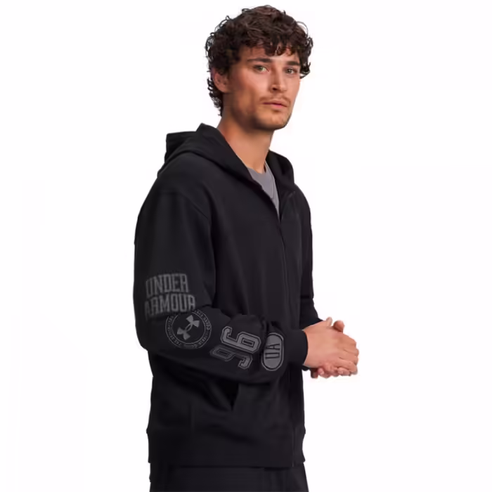 Толстовка Under Armour Rival Lightweight Graphic Full Zip Черный L