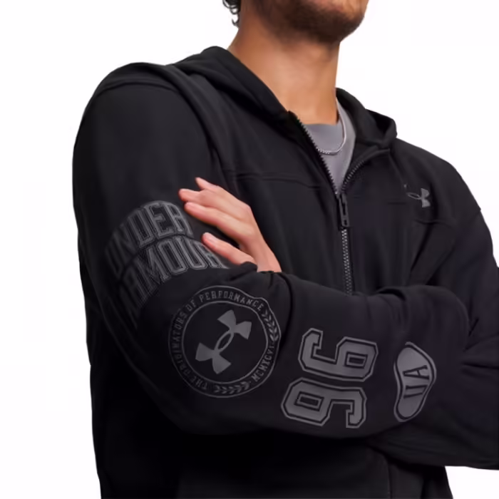 Толстовка Under Armour Rival Lightweight Graphic Full Zip Черный L - 6